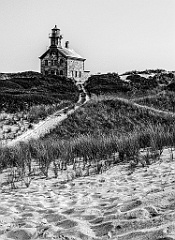 Block Island North Light BW